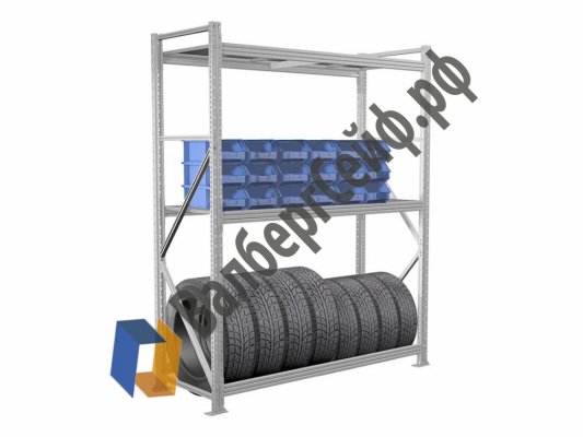 Стеллаж MS Pro 200/180x50/3 яруса